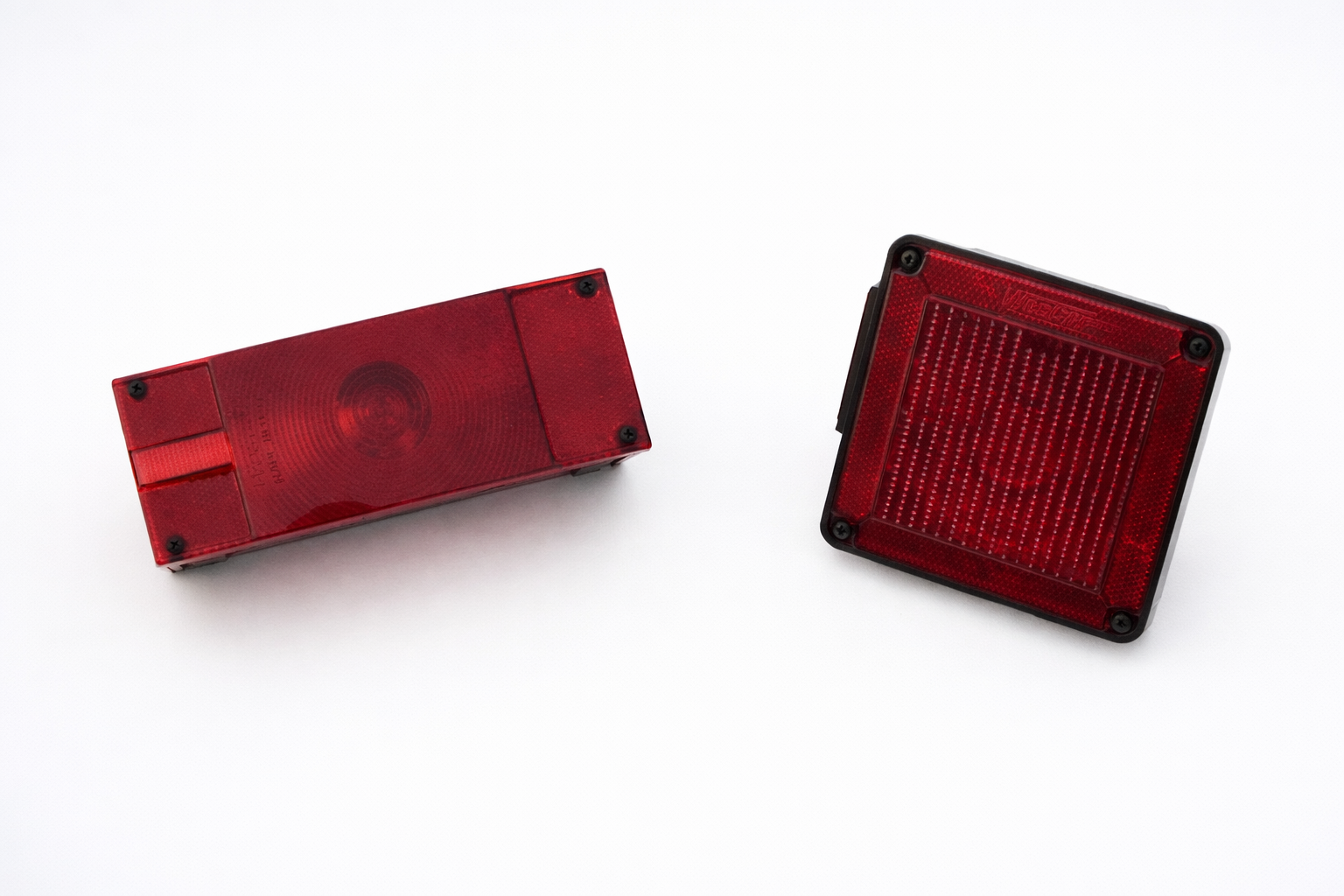 Brake light accessories to be installed on trailers. Red lights.